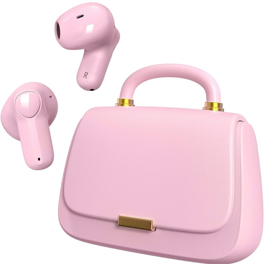 Pink cool Earbuds, Bluetooth 5.3 In-Ear Earphones, Earbuds